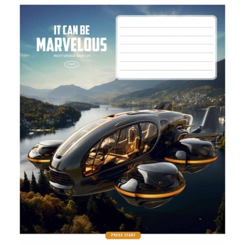 Зошит Школярик Star Marvelous 18 аркушів лінія (018-3591L)