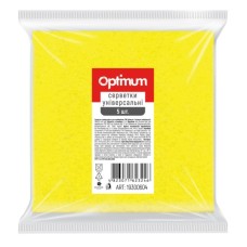 Серветки для прибирання PRO service Optimum віскозні Жовті 5 шт. (4823071623246)
