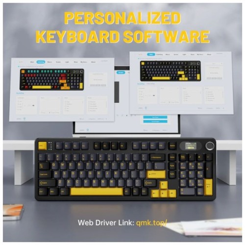 Клавіатура Attack Shark X98 Pro RGB Wireless/Bluetooth/USB UA Star Black (X98PROSB_AS)