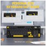 Клавіатура Attack Shark X98 Pro RGB Wireless/Bluetooth/USB UA Star Black (X98PROSB_AS)