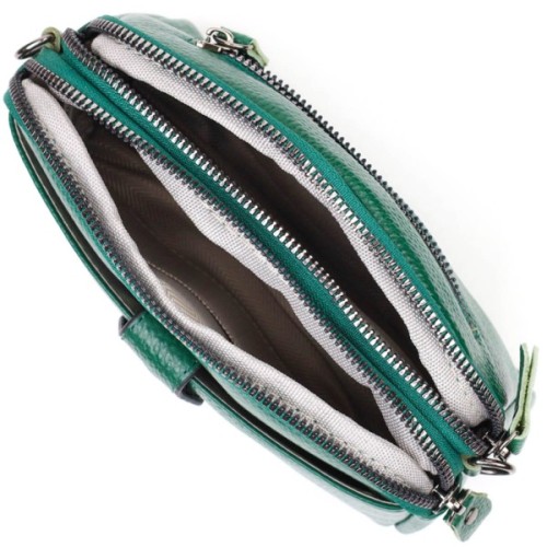 Сумка Vintage З натуральної шкіри Зелена (22101)