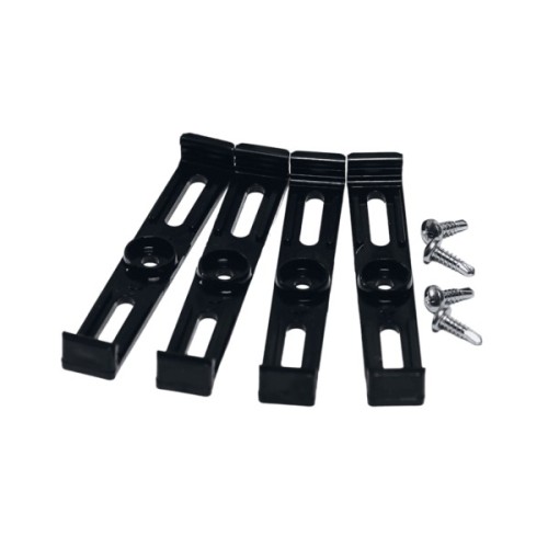 Рамка номерного знака Poputchik невидимки стандартні чорні, к-т 4шт (24-051-IS)