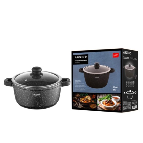 Каструля Ardesto Gemini Anzio 3.1л чорний (AR2430GE)