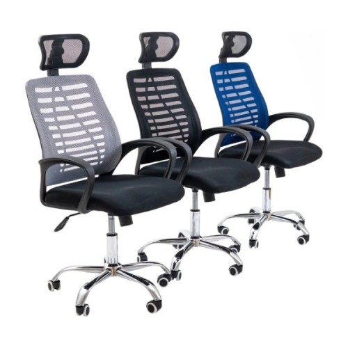Офісне крісло Richman Бласт Хром M-1 (Tilt) Сітка чорне (ADD0002354)