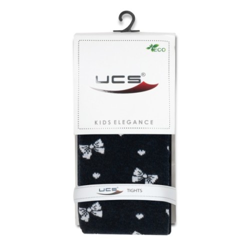Колготки дитячі UCS Socks з бантиками (M0C0301-2034-3G-black)