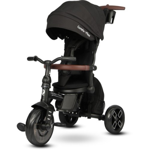 Дитячий велосипед QPlay Comfo Max складаний триколісний Black (T70 ComfoMaxBlack)