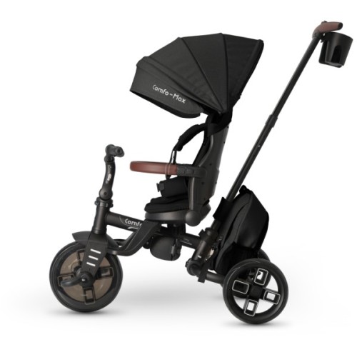 Дитячий велосипед QPlay Comfo Max складаний триколісний Black (T70 ComfoMaxBlack)
