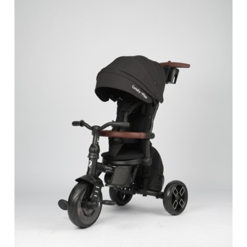 Дитячий велосипед QPlay Comfo Max складаний триколісний Black (T70 ComfoMaxBlack)