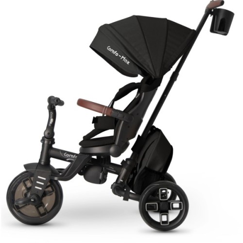 Дитячий велосипед QPlay Comfo Max складаний триколісний Black (T70 ComfoMaxBlack)
