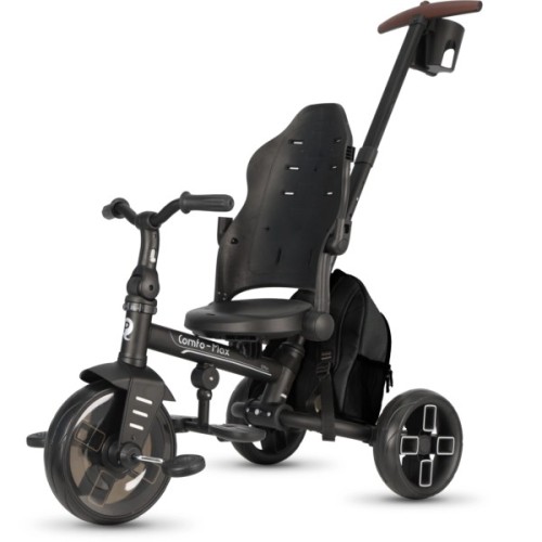 Дитячий велосипед QPlay Comfo Max складаний триколісний Black (T70 ComfoMaxBlack)
