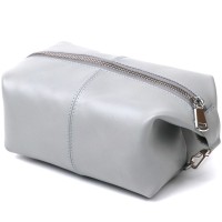 Косметичка Shvigel Шкіряна Сіра (16404)