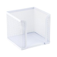 Підставка-куб для листів і паперів Axent 100x100x100mm, mesh, white (2112-21-A)