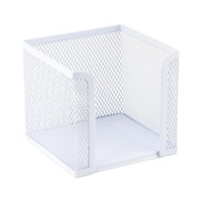 Підставка-куб для листів і паперів Axent 100x100x100mm, mesh, white (2112-21-A)