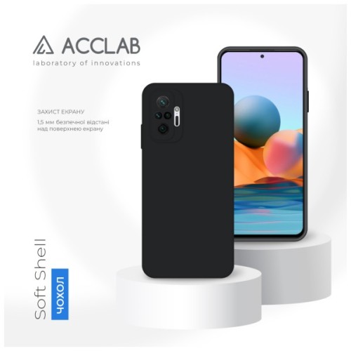 Чохол до мобільного телефона ACCLAB SoftShell Xiaomi Redmi Note 10 Pro 4G Black (1283126619793)