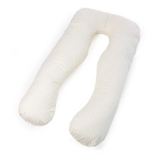 Подушка MirSon для вагітних і відпочинку Satin Stripe №8025 U-подібна Soft Yellow (2200006178637)