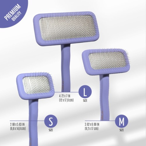 Гребінець для тварин Tauro Pro Line прямокутний S, зубці 11 мм purple (TPLB63544)