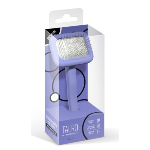 Гребінець для тварин Tauro Pro Line прямокутний S, зубці 11 мм purple (TPLB63544)