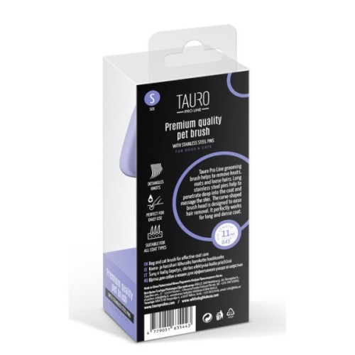 Гребінець для тварин Tauro Pro Line прямокутний S, зубці 11 мм purple (TPLB63544)