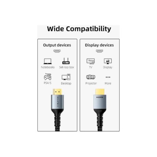 Кабель мультимедійний HDMI M to HDMI M 3.0m V2.1 8K60Hz Cabletime (CA915842)