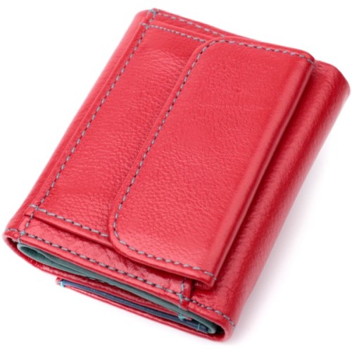 Гаманець ST Leather З натуральної шкіри Червоний (19502)