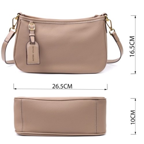 Сумка Vintage Жіноча з двома ручками із натуральної шкіри Бежева (22632)