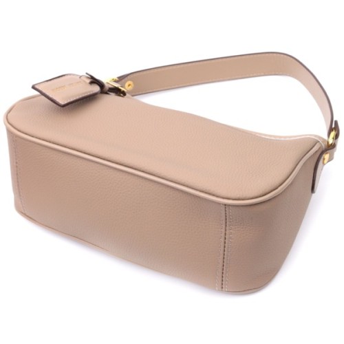 Сумка Vintage Жіноча з двома ручками із натуральної шкіри Бежева (22632)