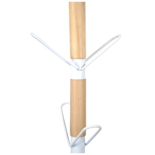 Вішалка підлогова Аклас Тополя VKY-6015W 171x37 (Бук/металл білий) (00164130)