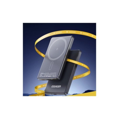 Батарея універсальна Essager 5000mAh Cross-border magnetic 20W PD QC/3.0 (EDY5K-YJ0A-Z)