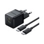 Зарядний пристрій Baseus 1xUSB-C 30W + 1xUSB + cable USB-C to USB-C 60W 1.0m (P1011160A113-01)