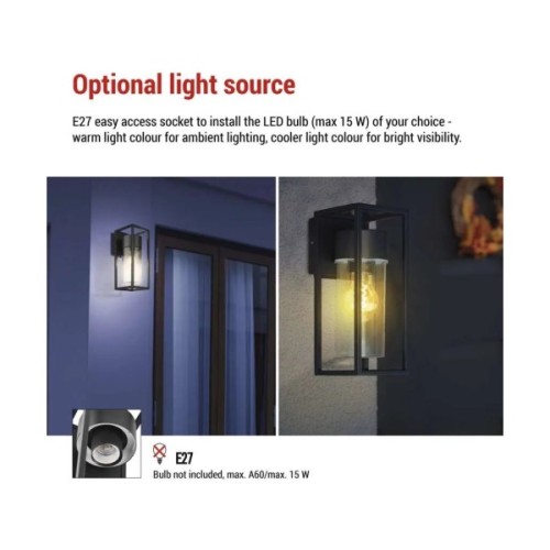 Світильник EMOS E27 15 Вт IP44 (ZGI010P)