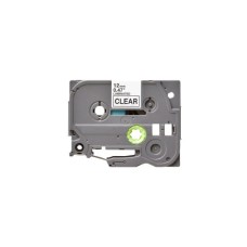 Стрічка для принтера етикеток UKRMARK B-T131P-BK/CL, сумісна з TZE131 ламінована, 12мм х 8м. black on transparent (900599)