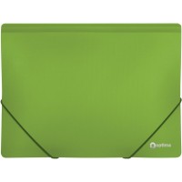 Папка на резинках Optima А4 двоколірна, салатова (O30698-13)