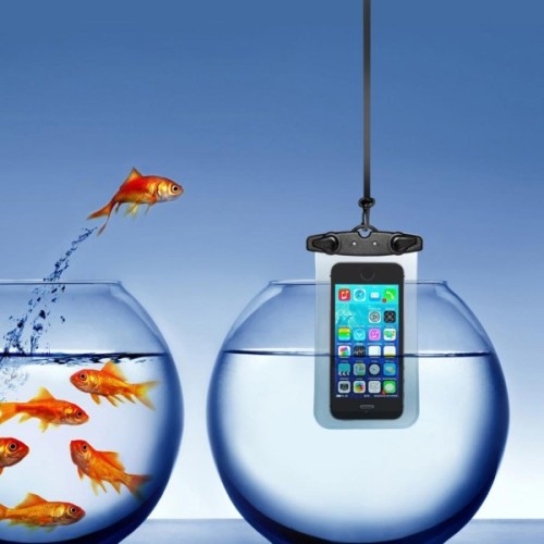 Чохол до мобільного телефона ColorWay Waterproof Universal Transparent (CW-CWP01US/57134)
