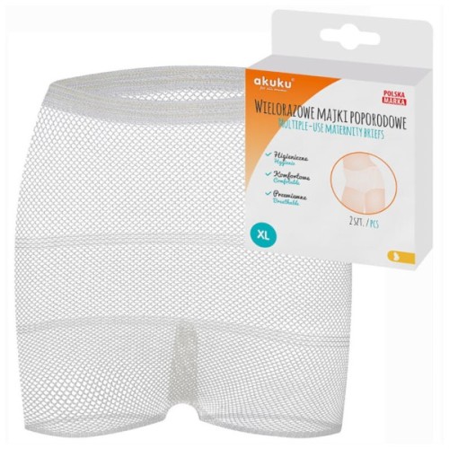 Післяпологові труси Akuku багаторазові в сіточку, розмір XL (A0235)