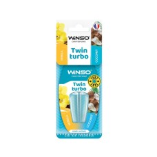 Ароматизатор для автомобіля WINSO Twin Turbo - Vanilla Coconut (538380)