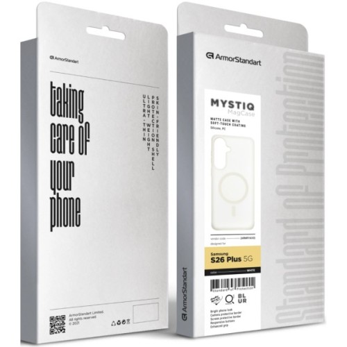 Чохол до мобільного телефона Armorstandart Mystiq MagCase Samsung S26 Plus 5G White (ARM91633)