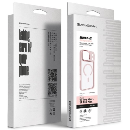 Чохол до мобільного телефона Armorstandart Unit MagCase Apple iPhone 18 Pro Max / 17 Pro Max Pale Pink (ARM92351)