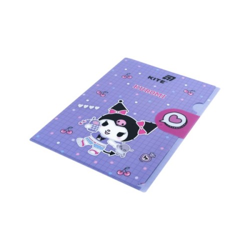 Папка - куточок Kite із клапаном A4 Kuromi (HK25-248-1)