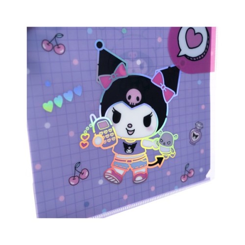 Папка - куточок Kite із клапаном A4 Kuromi (HK25-248-1)