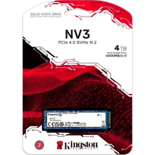 Накопичувач SSD M.2 2280 4TB Kingston (SNV3S/4000G)