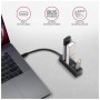 Концентратор AXAGON USB-C to 4xUSB 3.0 0.2m black (HUE-M1C)