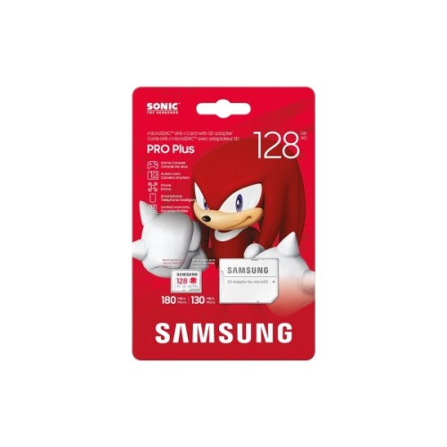 Карта пам'яті Samsung 128GB microSDXC class 10 UHS-I U3 V30 Pro Plus Sonic (MB-MD128SA/LC1)