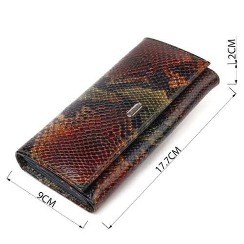 Гаманець Canpellini З натуральної шкіри Різнобарвний (21648)