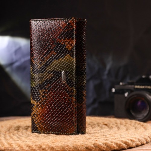 Гаманець Canpellini З натуральної шкіри Різнобарвний (21648)