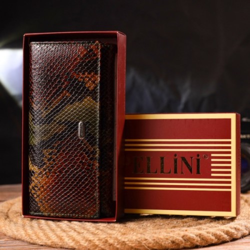 Гаманець Canpellini З натуральної шкіри Різнобарвний (21648)