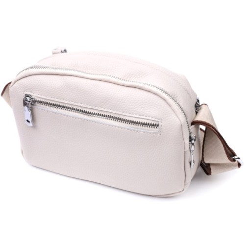 Сумка Vintage З натуральної шкіри Біла (22593)