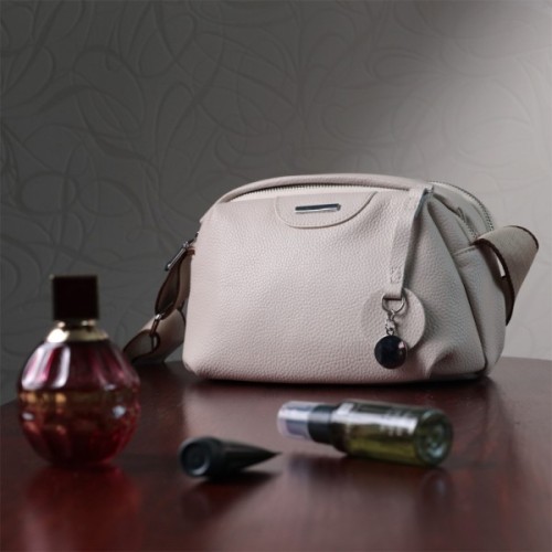 Сумка Vintage З натуральної шкіри Біла (22593)