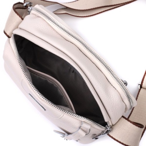 Сумка Vintage З натуральної шкіри Біла (22593)