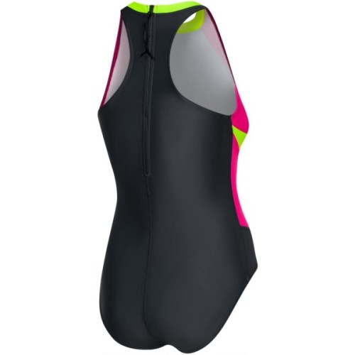 Купальник Aqua Speed Nina 344-383 чорний, малиновий, салатовий 36 (5905718609291)