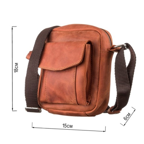 Сумка Shvigel З вінтажної шкіри (11132)